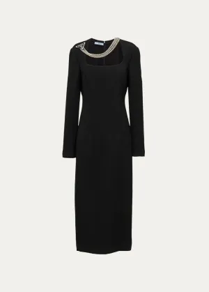 PRADA
Cady Runway Dress with Detachable Necklace
