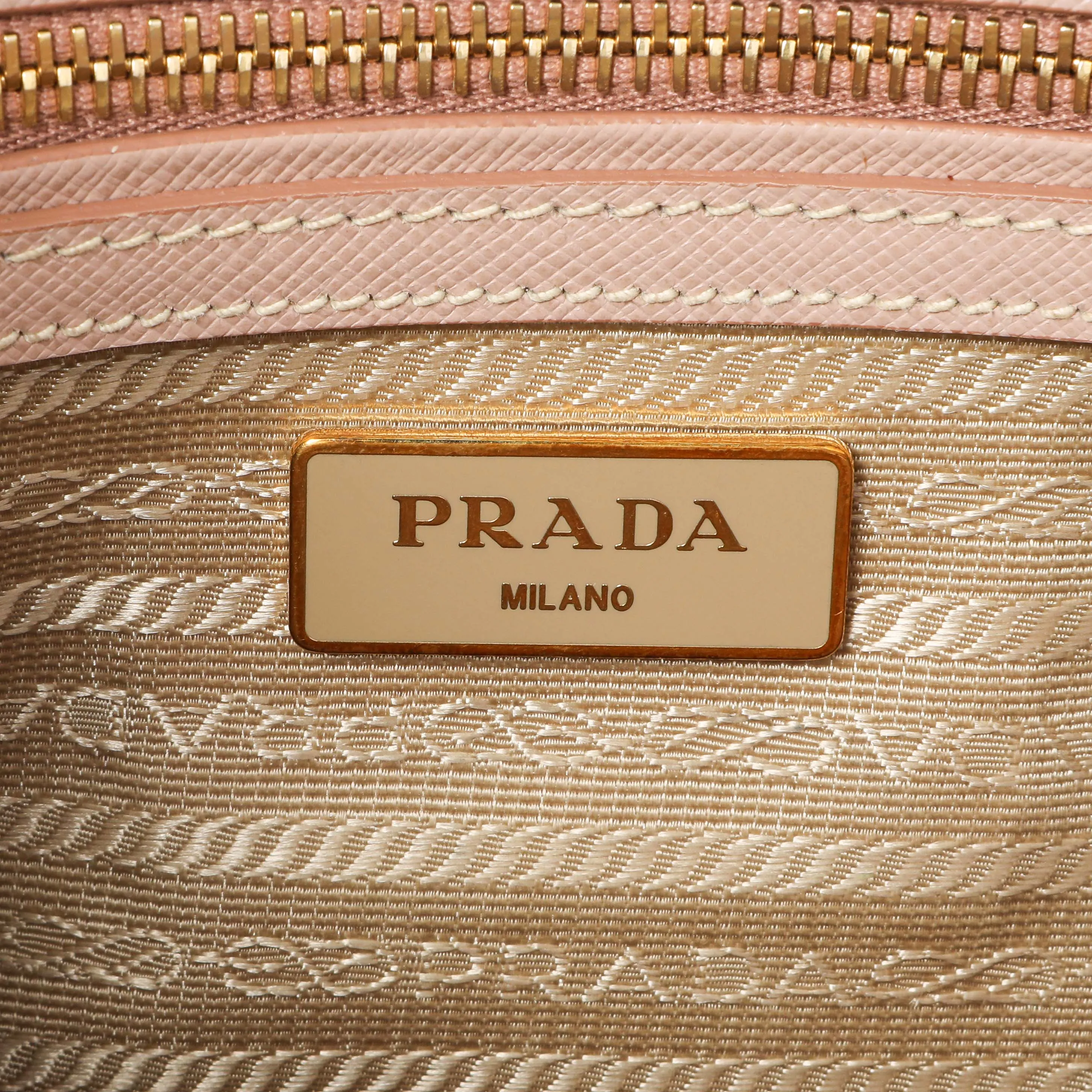 Prada Cammeo Saffiano Medium Galleria Double Zip Tote