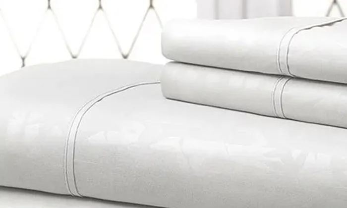 Premium Home  Super Soft Bamboo-Embossed Sheet Set (4-Piece)