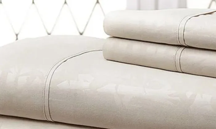 Premium Home  Super Soft Bamboo-Embossed Sheet Set (4-Piece)
