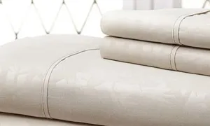 Premium Home  Super Soft Bamboo-Embossed Sheet Set (4-Piece)