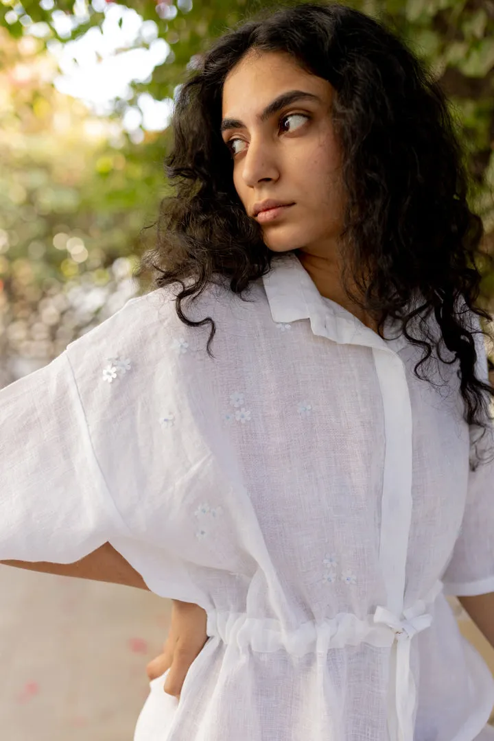 Pristine White Shirt Dress