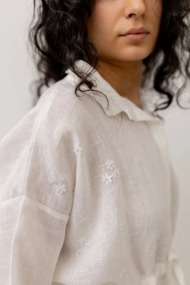 Pristine White Shirt Dress