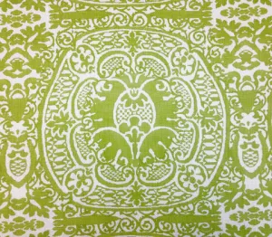 Quadrille Fabric: Veneto - Custom Apple on White 100% Linen