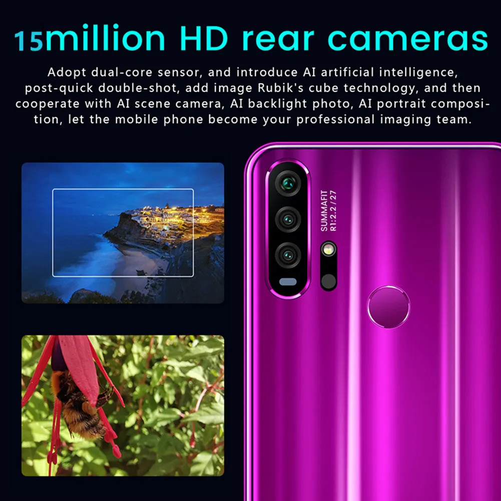 R30 pro Smart Phone 4G Network 3G   64g High Configuration Face Recognition Fingerprint Recognition Phone black_U.S. regulations