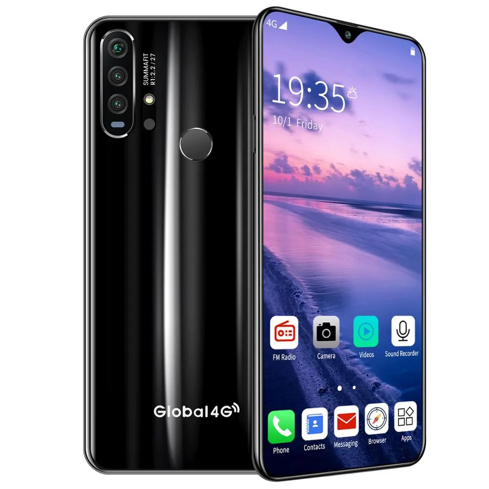 R30 pro Smart Phone 4G Network 3G   64g High Configuration Face Recognition Fingerprint Recognition Phone black_U.S. regulations