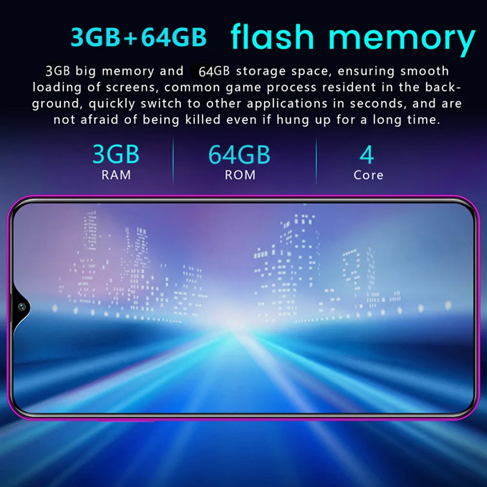 R30 pro Smart Phone 4G Network 3G   64g High Configuration Face Recognition Fingerprint Recognition Phone black_U.S. regulations