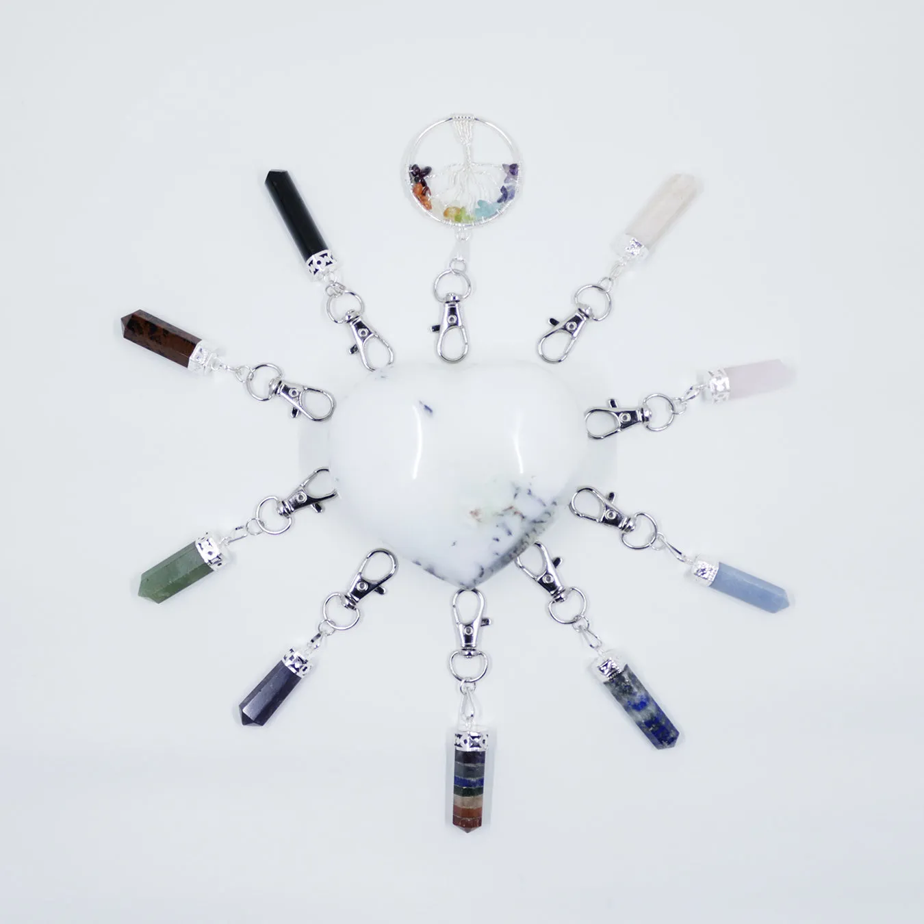 Rainbow 7 Chakras Clip-on Pendant