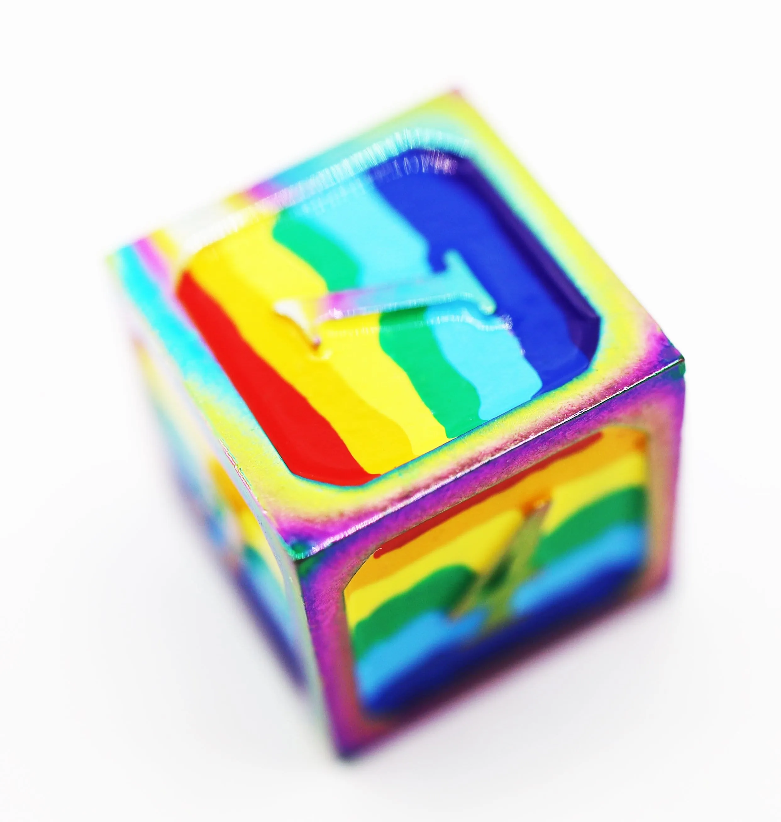 Rainbow Pride Flag - Metal RPG Dice Set