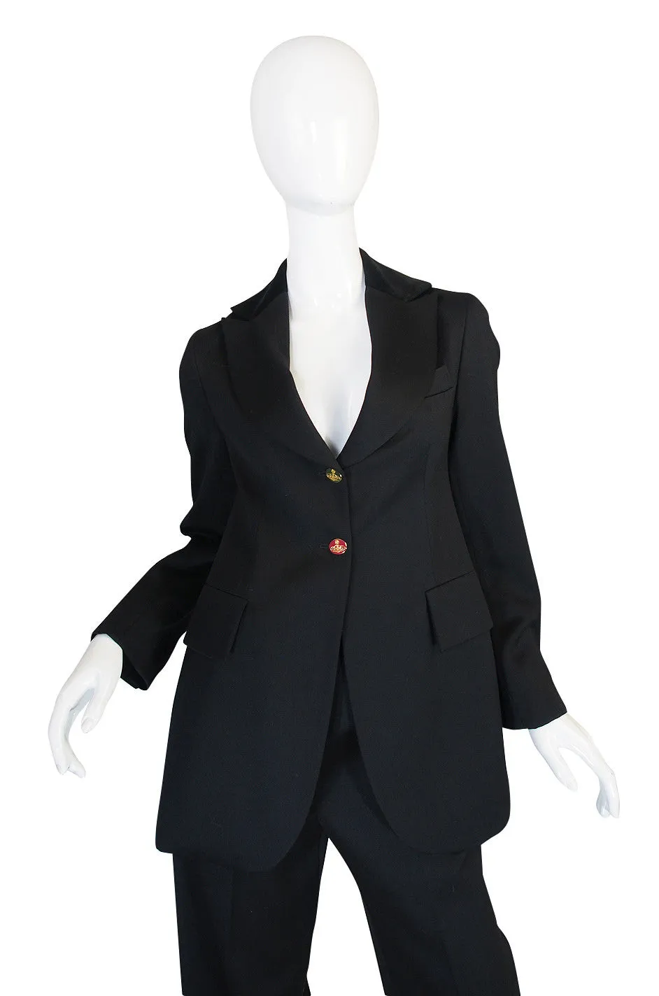 Rare 1990s Vivienne Westwood Black Tuxedo Suit