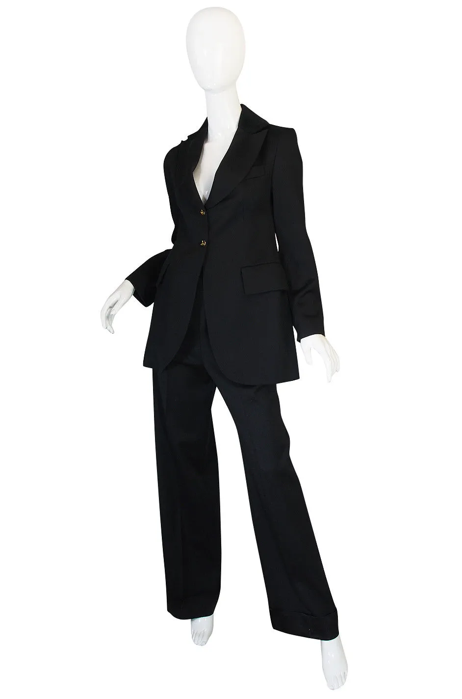 Rare 1990s Vivienne Westwood Black Tuxedo Suit