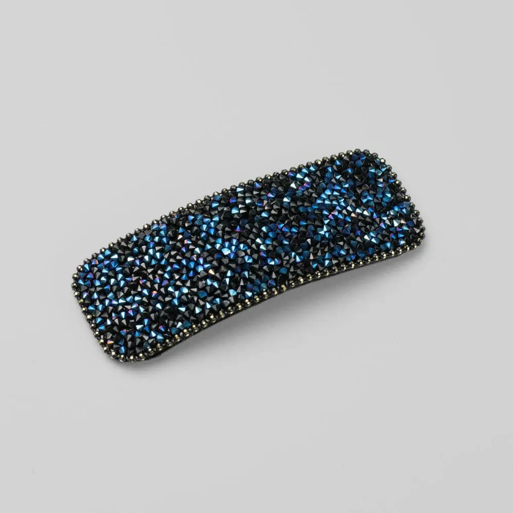 Rectangular Crystal Sparkle Snap Clip