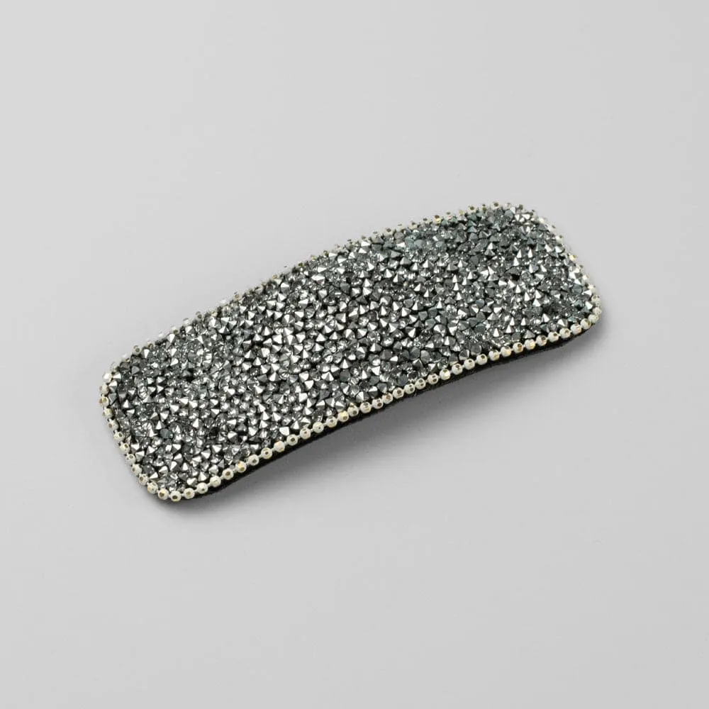 Rectangular Crystal Sparkle Snap Clip
