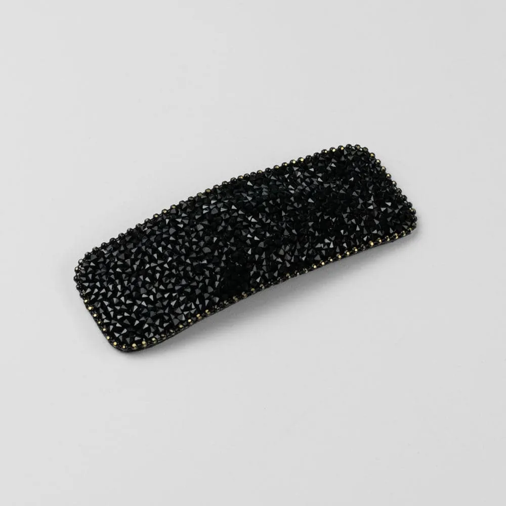 Rectangular Crystal Sparkle Snap Clip