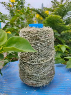 Recycled Sari Silk Yarn Prime Army