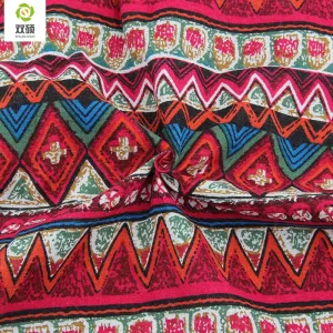 Red Floral African Cotton Linen Fabric Meter DIY Handmade textile Patchwork Fabric For Cloth Dress Bag Curtain150*50CM  M48