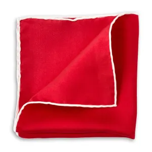 Red Silk Pocket Square