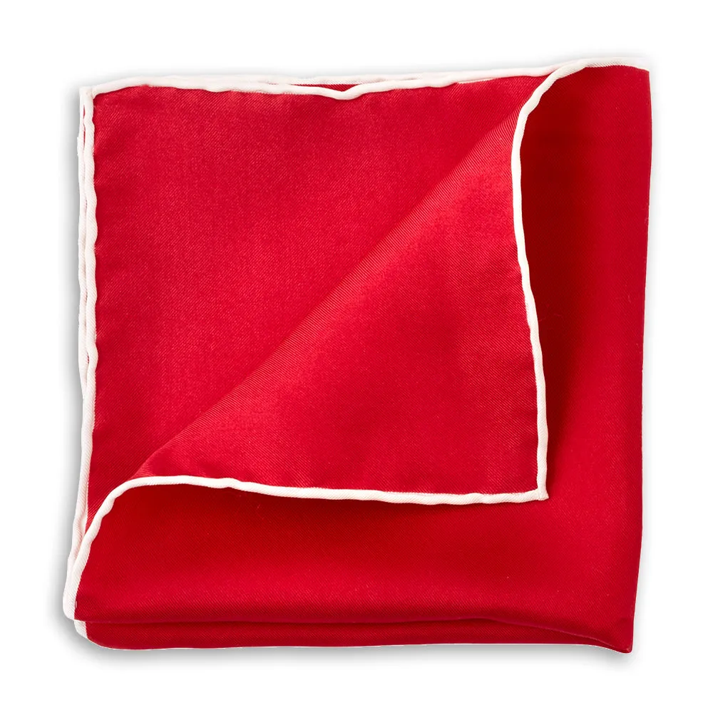 Red Silk Pocket Square
