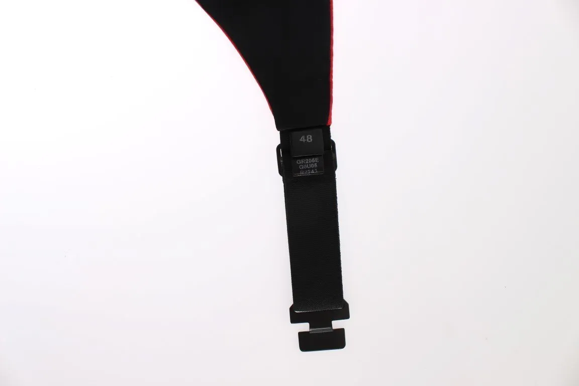 Red Waist Belt Silk Cummerbund