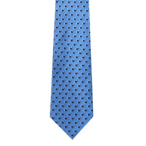 Repeating Lion Head Silk Necktie