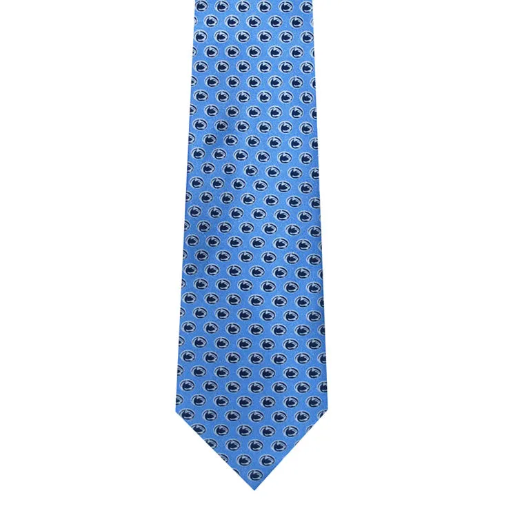 Repeating Lion Head Silk Necktie