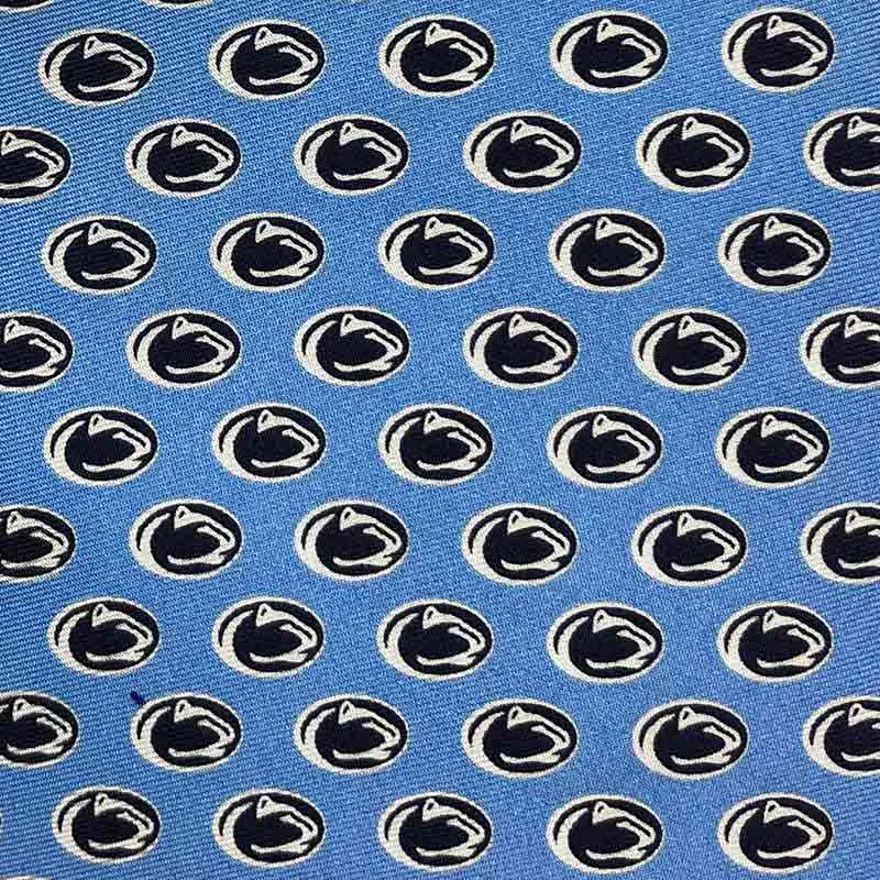 Repeating Lion Head Silk Necktie