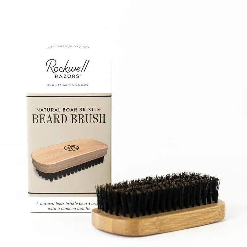 ROCKWELL RAZORS BEARD BRUSH NATURAL BOAR BRISTLE