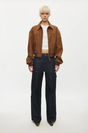 Rocky Leather Bomber