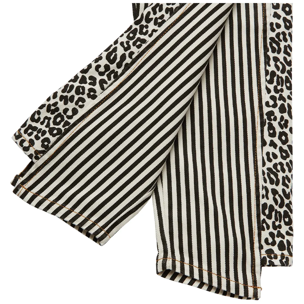 ROMON Women's Monochrome Patchwork Jeans