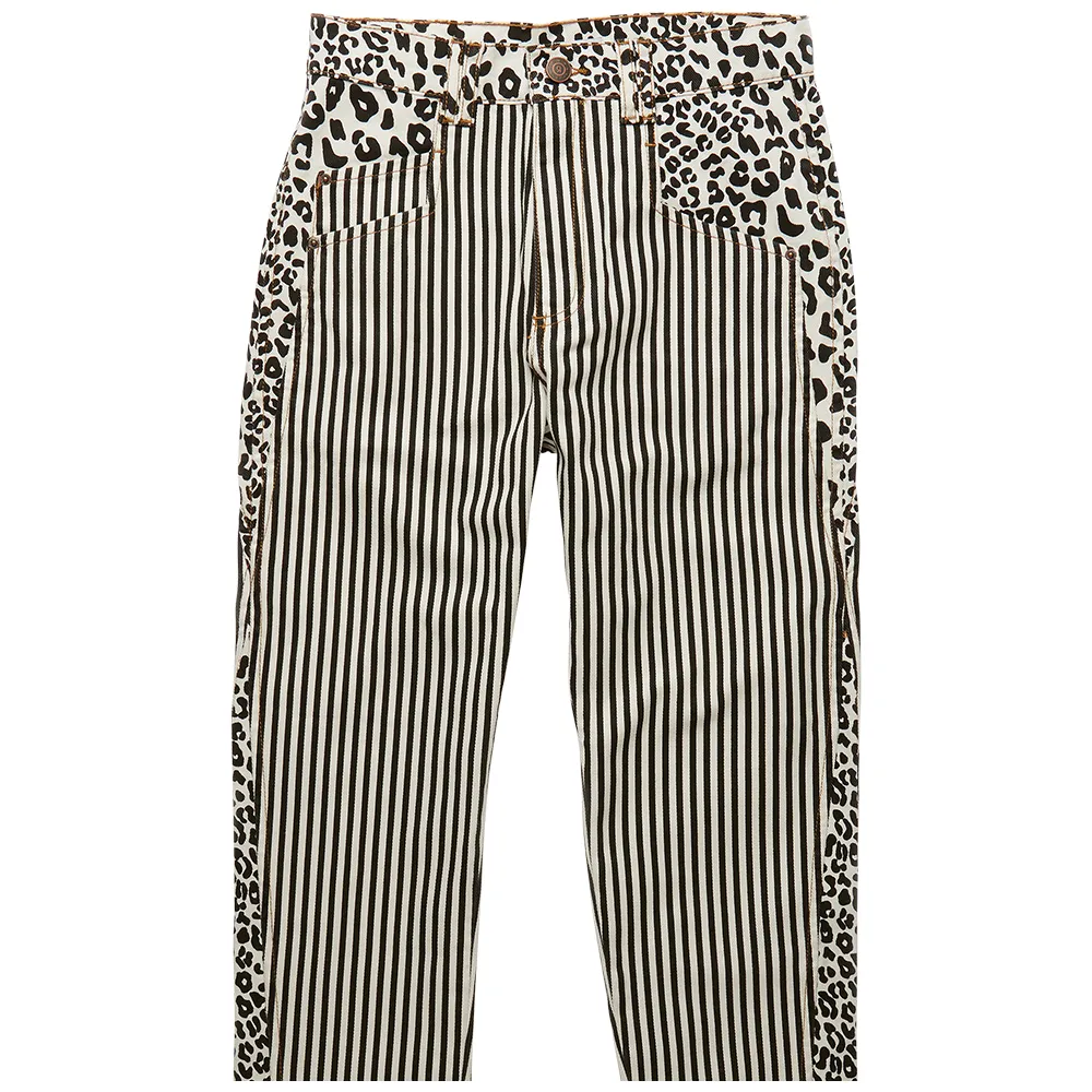 ROMON Women's Monochrome Patchwork Jeans