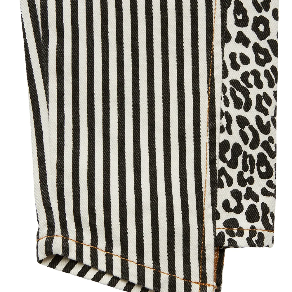 ROMON Women's Monochrome Patchwork Jeans