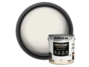 Ronseal One Coat Everywhere Interior Paint Linen Matt 2.5 litre