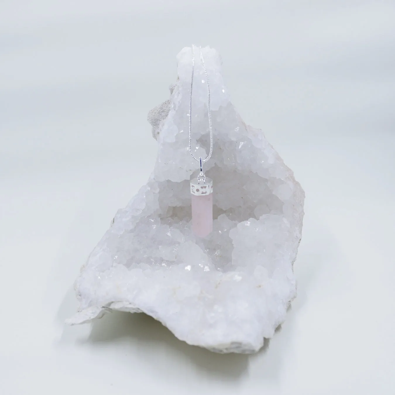 Rose Quartz Necklaces and Clip | 3 Piece Set