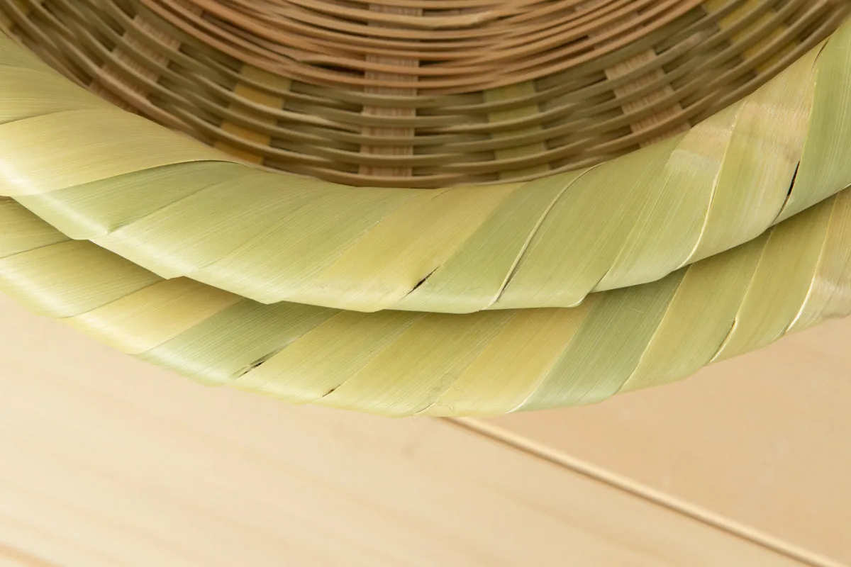 Round basket with rid / Madake bamboo / Ōita-JPN 220648-1