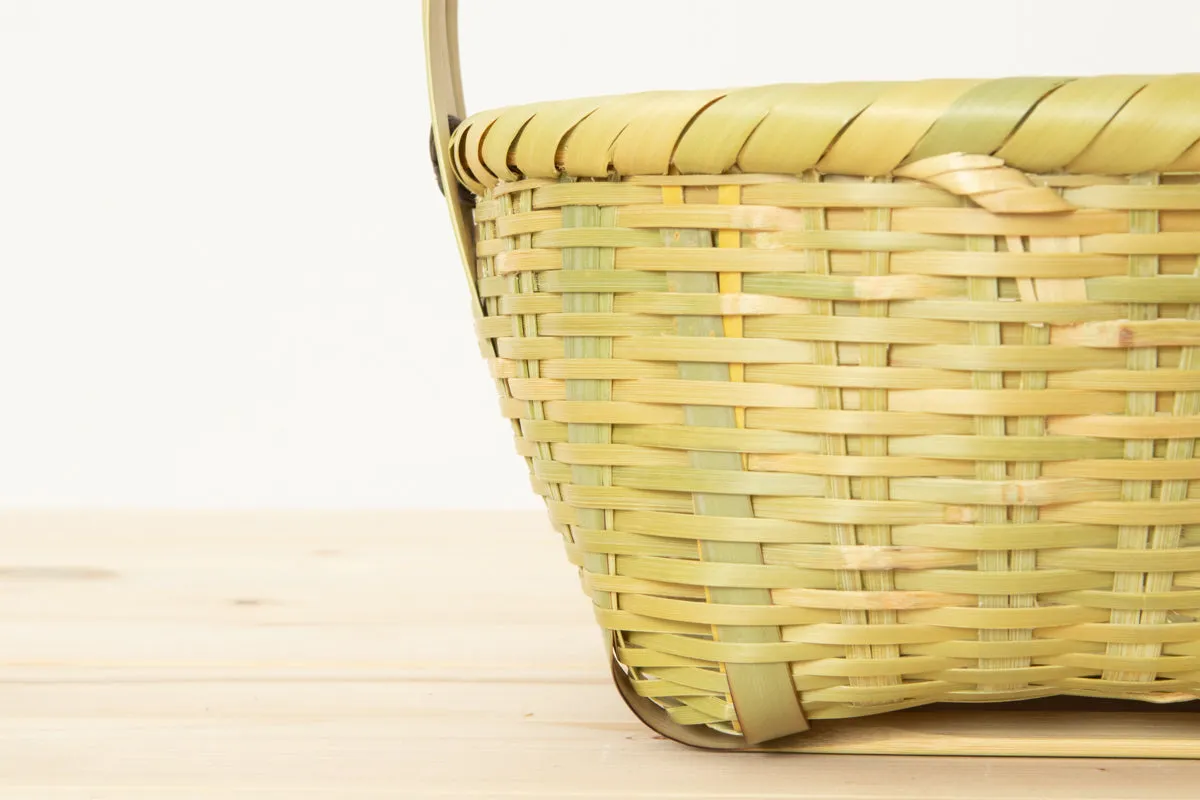 Round basket with rid / Madake bamboo / Ōita-JPN 220648-1