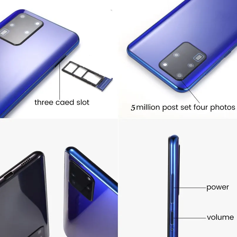 S30U Plus Mobile Phone 6.7-inch High-definition Large-screen 2 16GB Smartphone blue_European plug