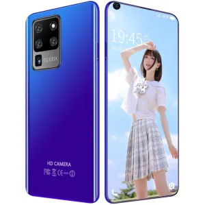 S30U Plus Mobile Phone 6.7-inch High-definition Large-screen 2 16GB Smartphone blue_European plug