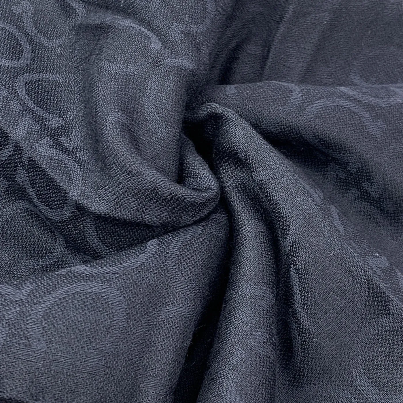 Salvatore Ferragamo Gancio Scarf in Navy Blue
