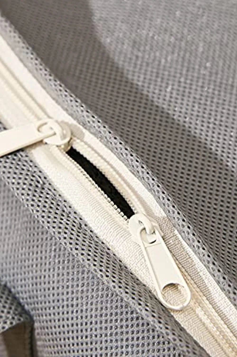 Sami Time Clothes Blanket Storage Bags Organizer with Reinforced Handle-Set of 3,Foldable with Sturdy Zipper, Clear Window (Large Gray(19.68in14.17in8.26in))