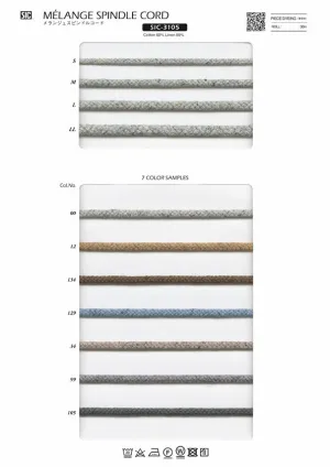 Sample Card Melange Spindle Cord (SIC-3105)