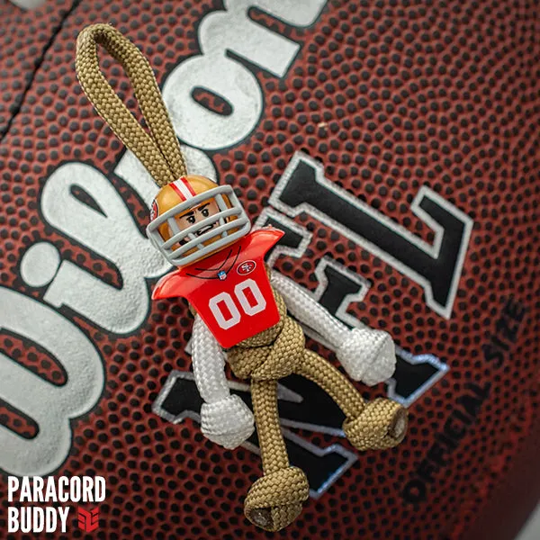San Francisco 49ers Paracord Buddy Keychain