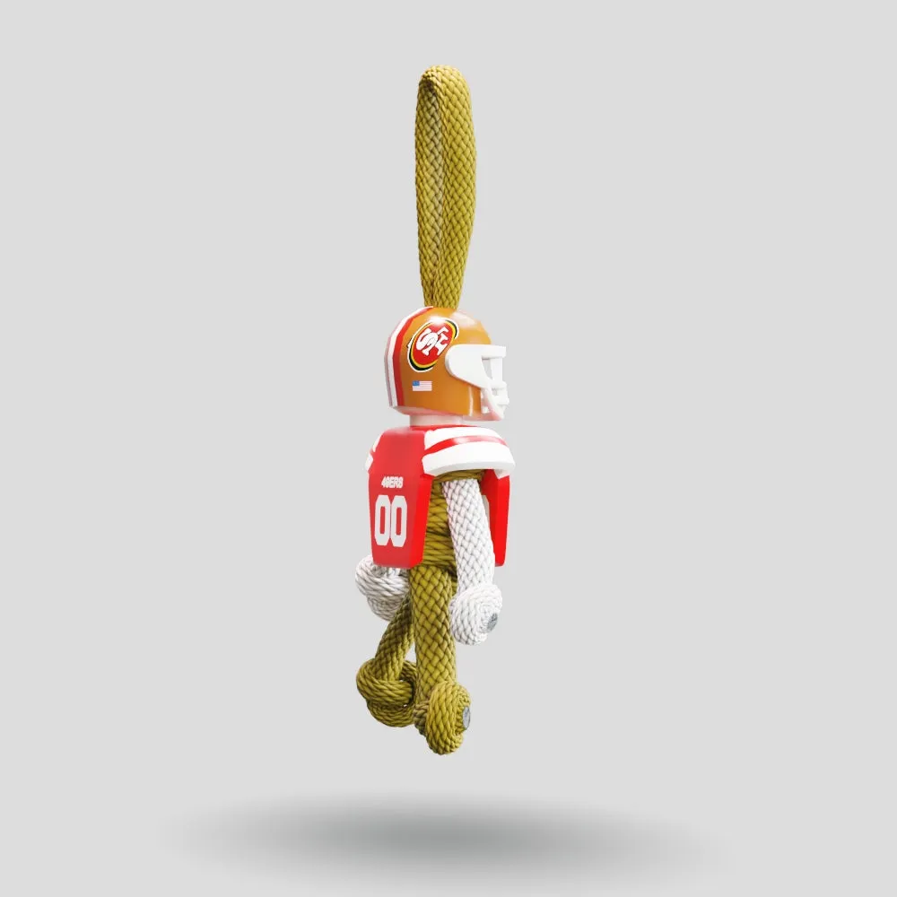 San Francisco 49ers Paracord Buddy Keychain