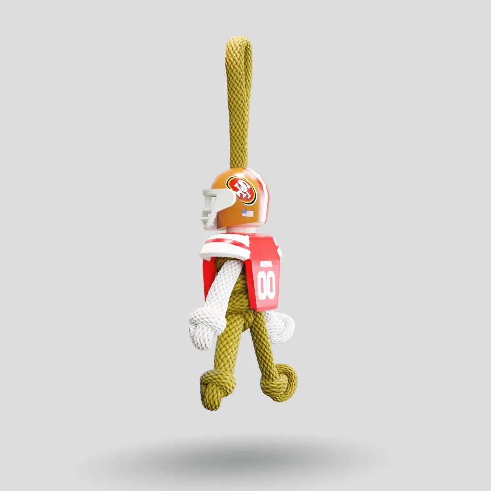 San Francisco 49ers Paracord Buddy Keychain