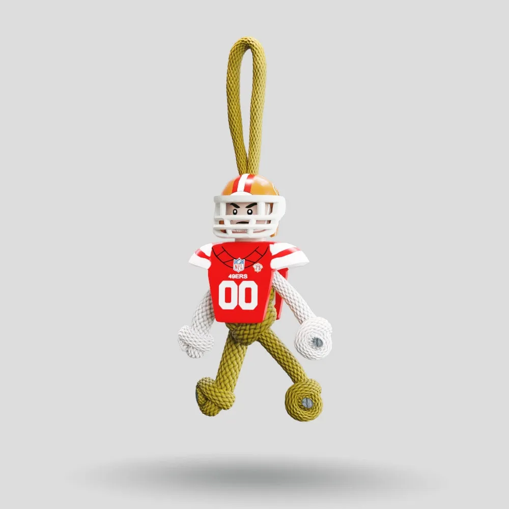 San Francisco 49ers Paracord Buddy Keychain