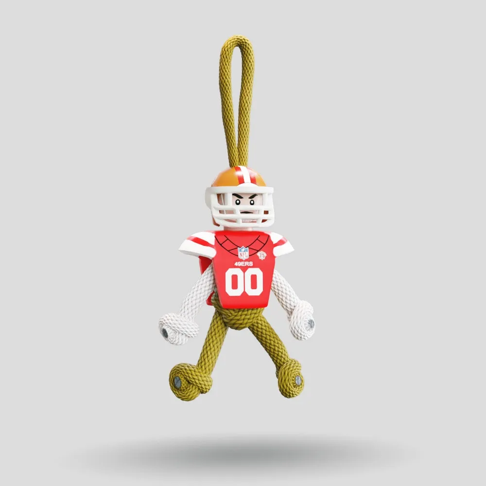 San Francisco 49ers Paracord Buddy Keychain