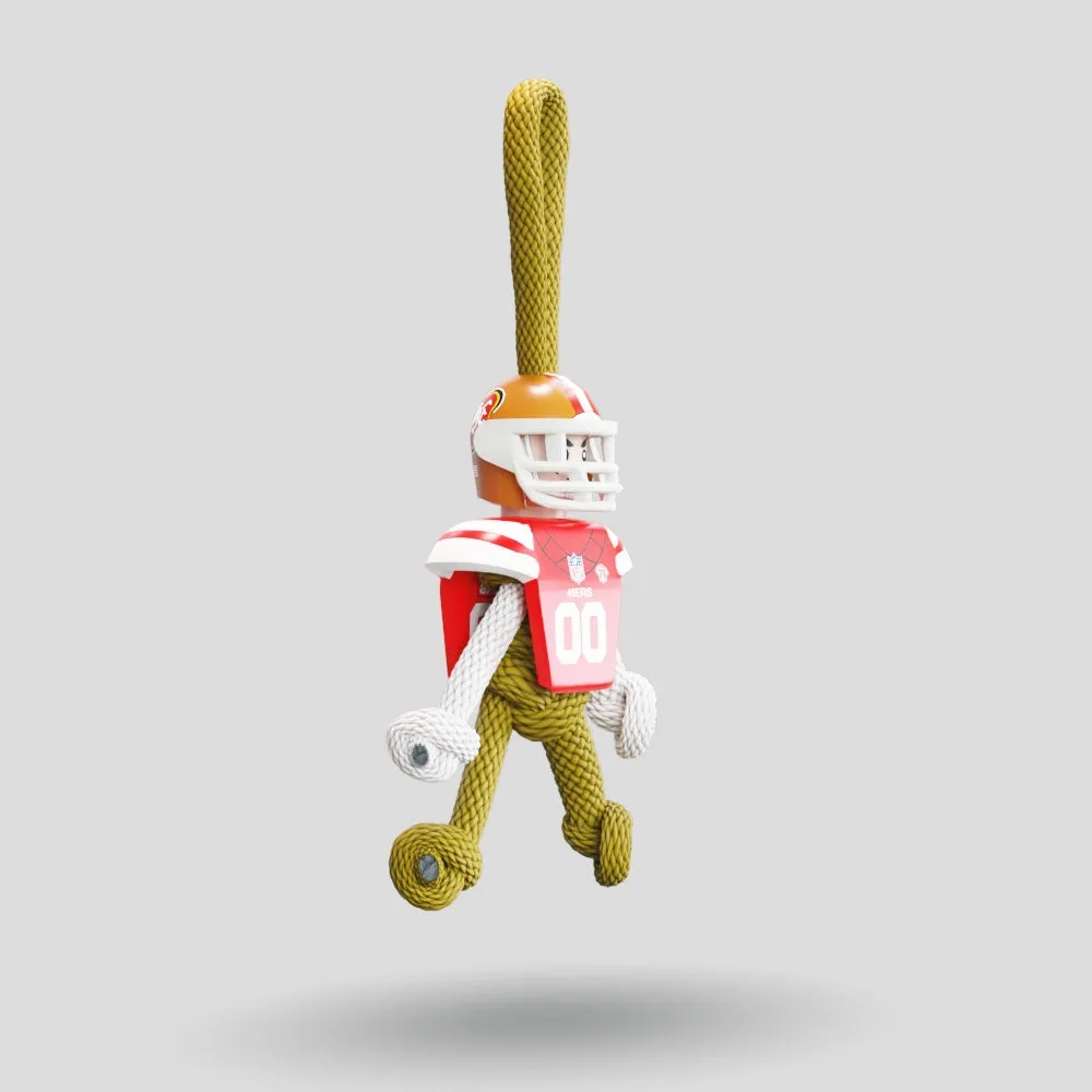 San Francisco 49ers Paracord Buddy Keychain