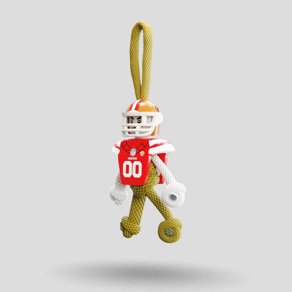 San Francisco 49ers Paracord Buddy Keychain
