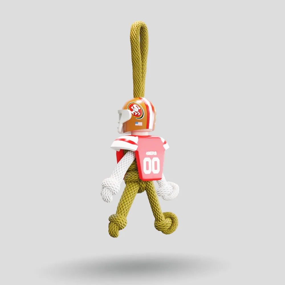 San Francisco 49ers Paracord Buddy Keychain
