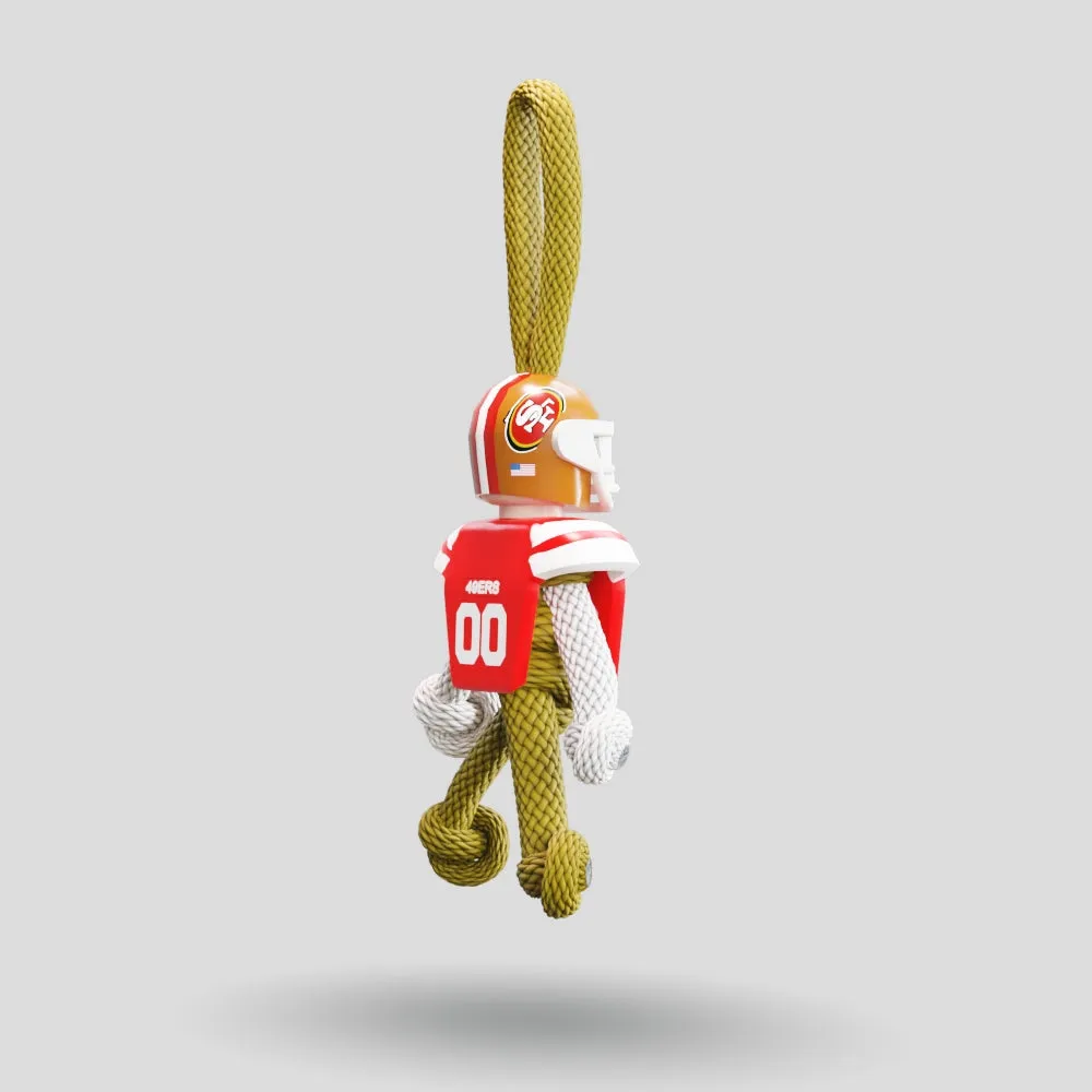 San Francisco 49ers Paracord Buddy Keychain