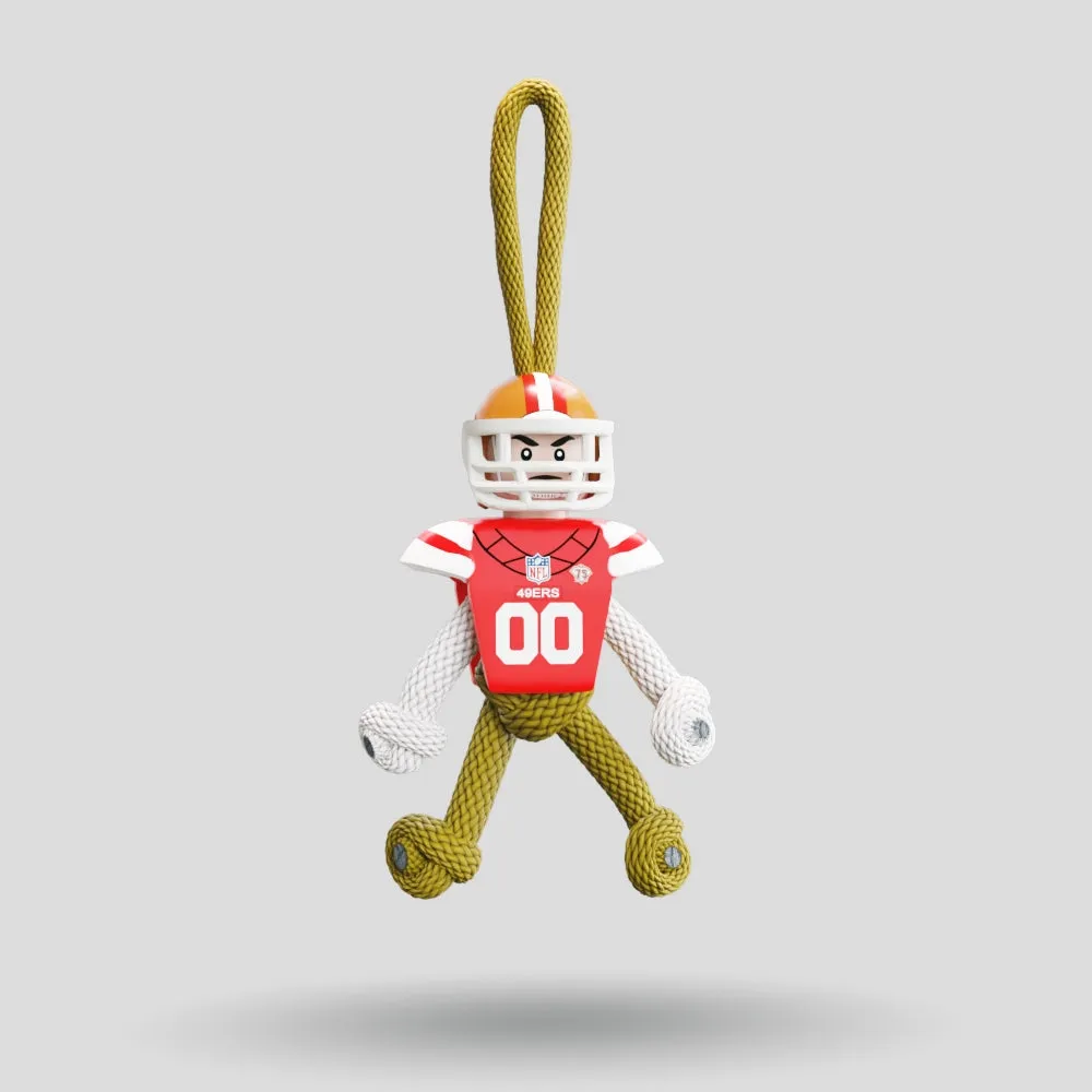 San Francisco 49ers Paracord Buddy Keychain